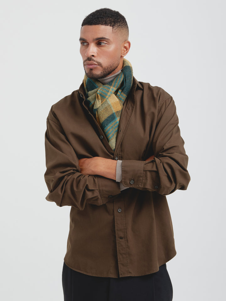 Chalina Check De Baby Alpaca Color Verde