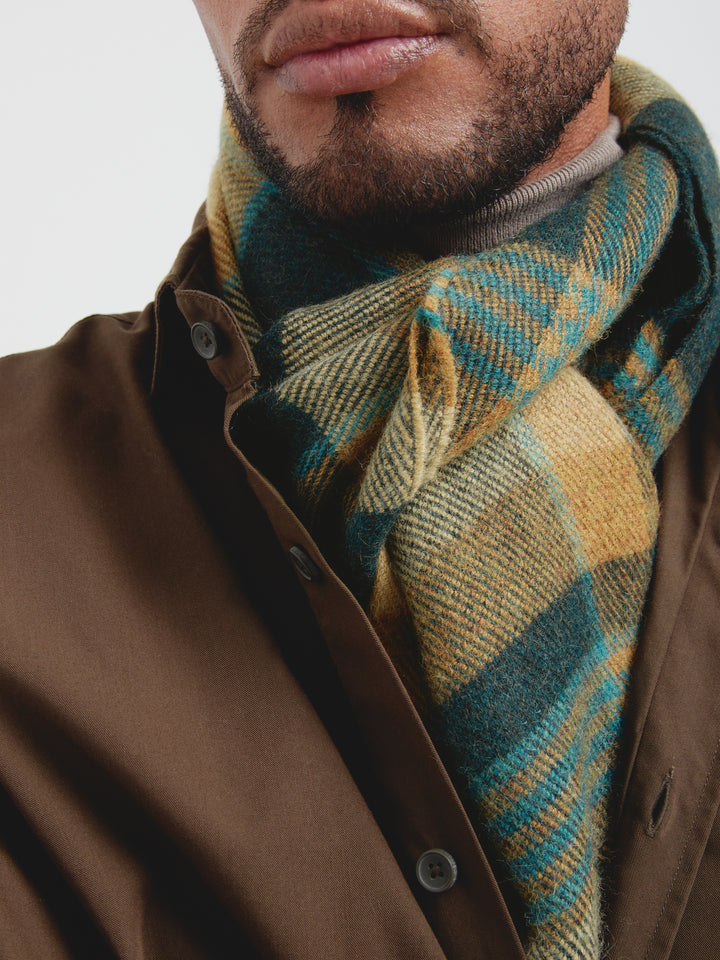 Chalina Check De Baby Alpaca Color Verde