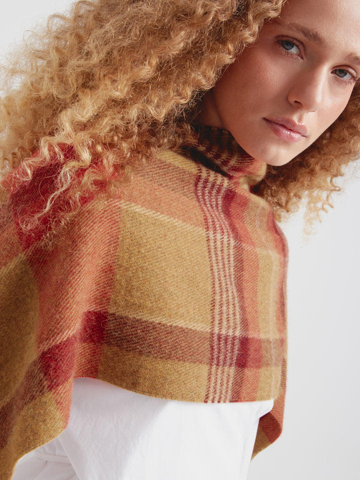 Chalina Check De Baby Alpaca Color Amarillo
