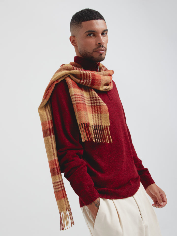 Chalina Check De Baby Alpaca Color Amarillo