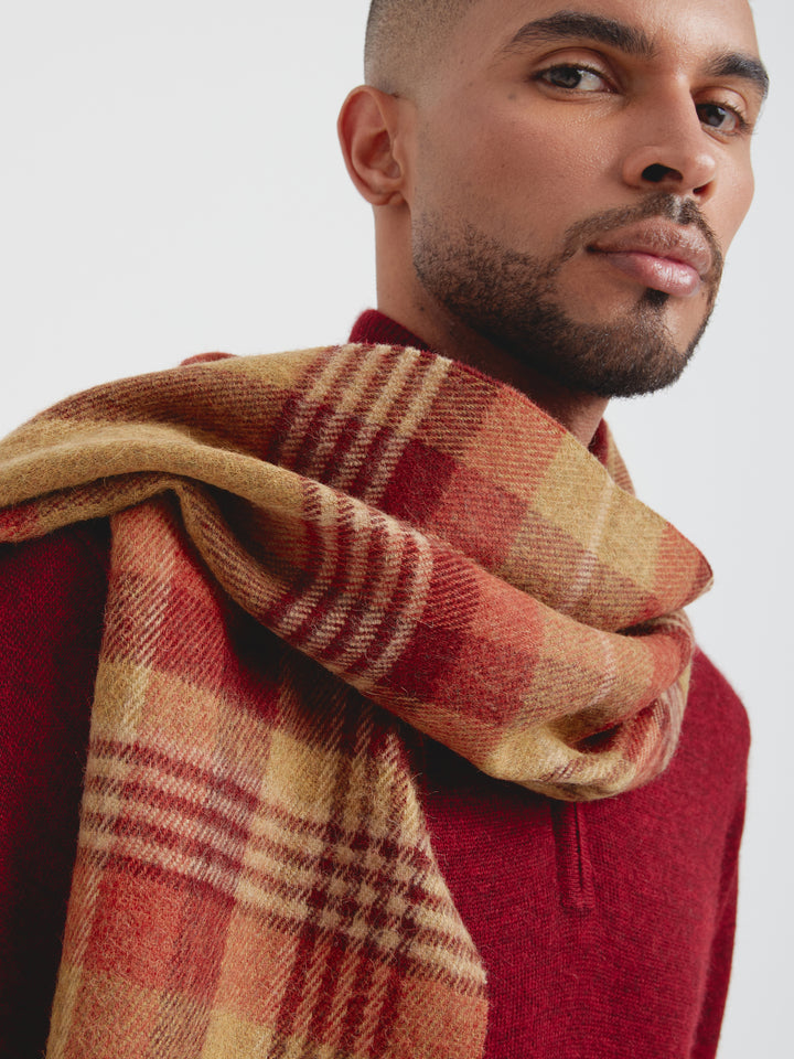 Chalina Check De Baby Alpaca Color Amarillo