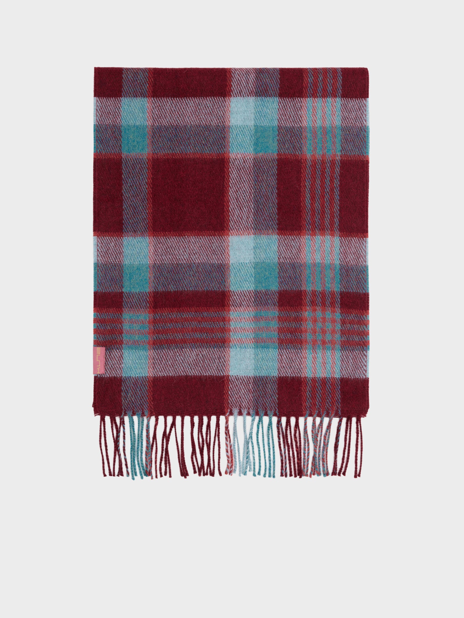 Chalina Check De Baby Alpaca Color Rojo