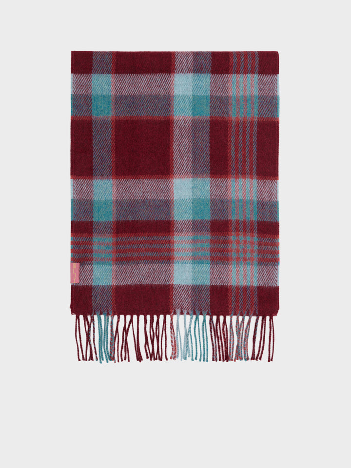 Chalina Check De Baby Alpaca Color Rojo