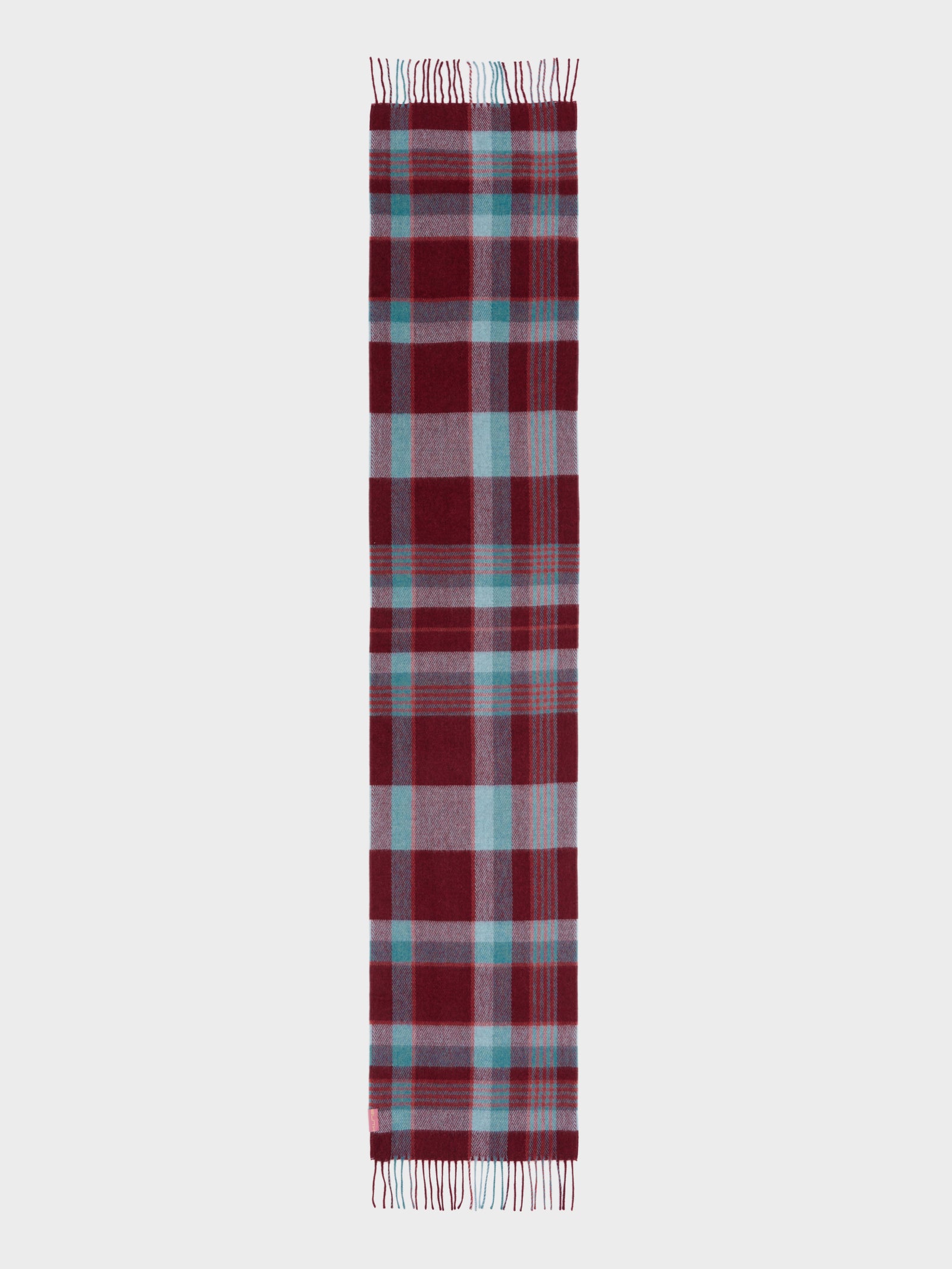 Chalina Check De Baby Alpaca Color Rojo
