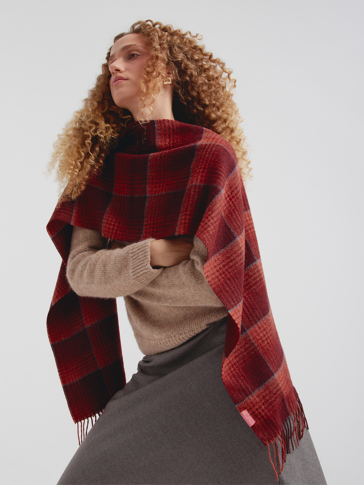 Chalina Castel De Baby Alpaca Color Rojo