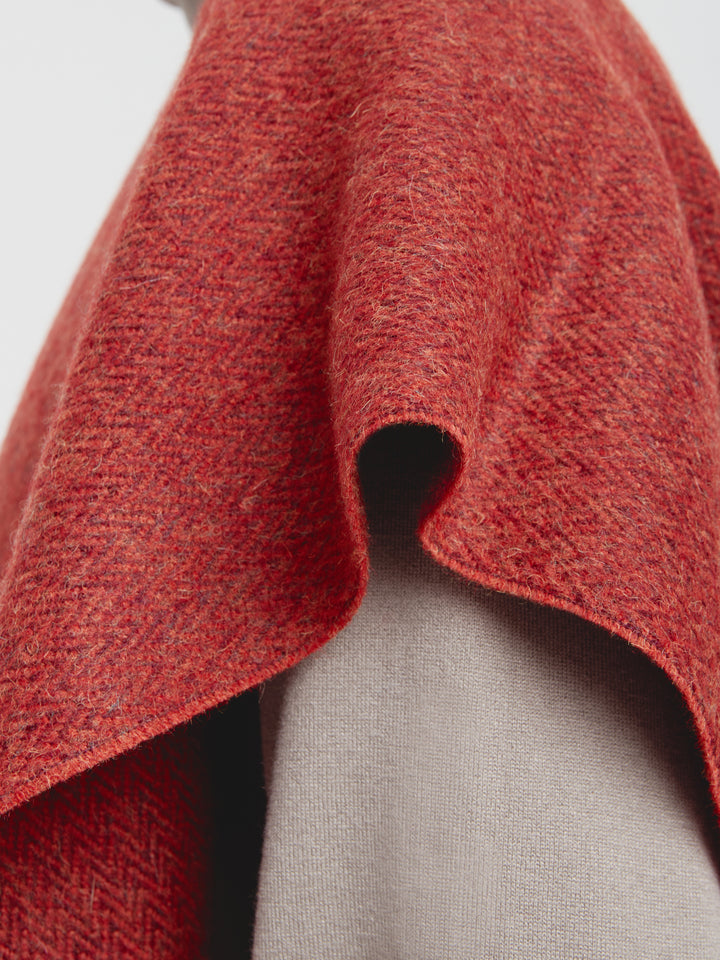 Chalina Celadon De Baby Alpaca Color Rojo