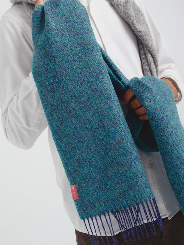 Chalina Celestin De Baby Alpaca Color Azul
