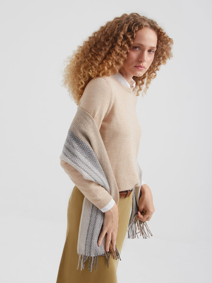 Chalina Cesped De Baby Alpaca Color Beige