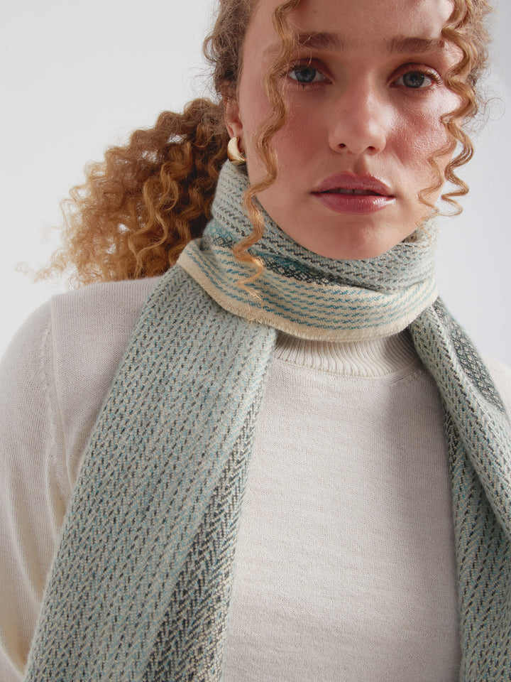 Chalina Cesped De Baby Alpaca Color Celeste