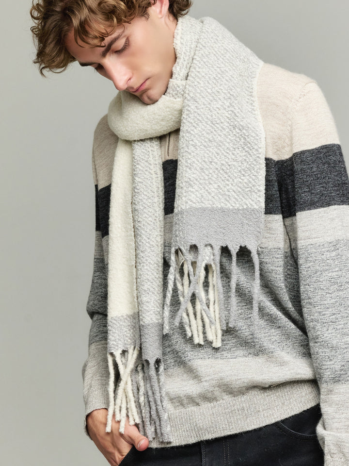 Yanapi Scarf Made of Baby Alpaca in Grey