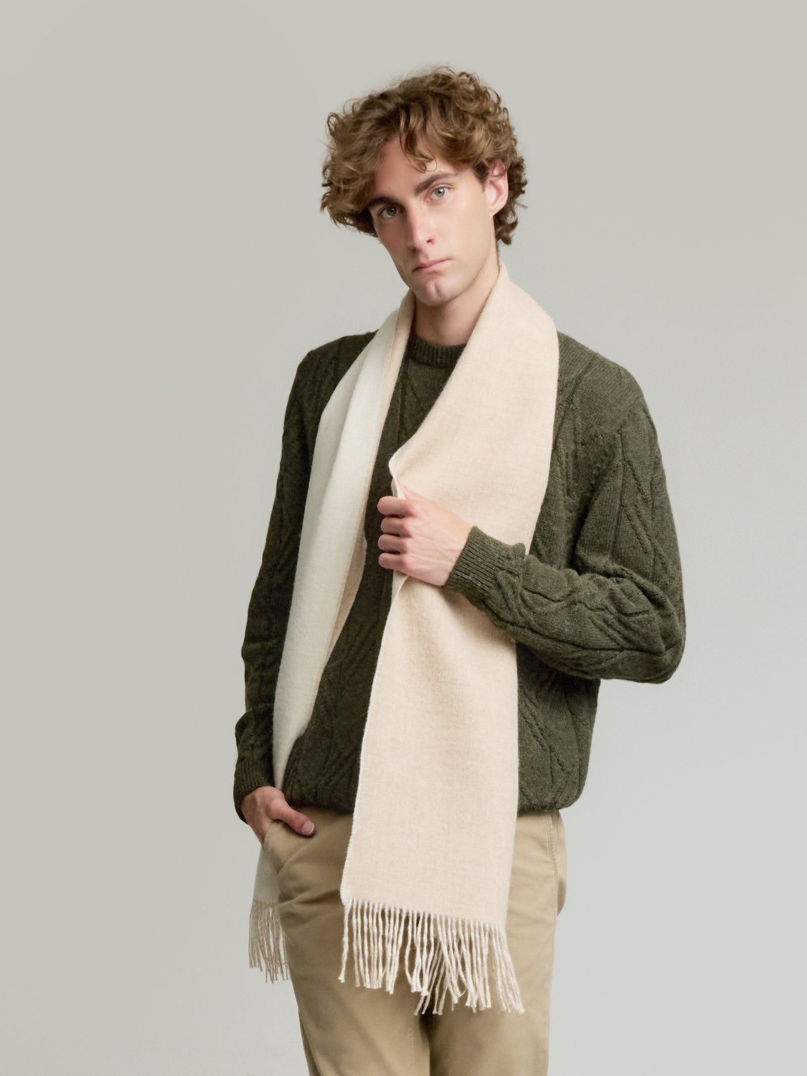 Chalina Yamila De Baby Alpaca Color Beige