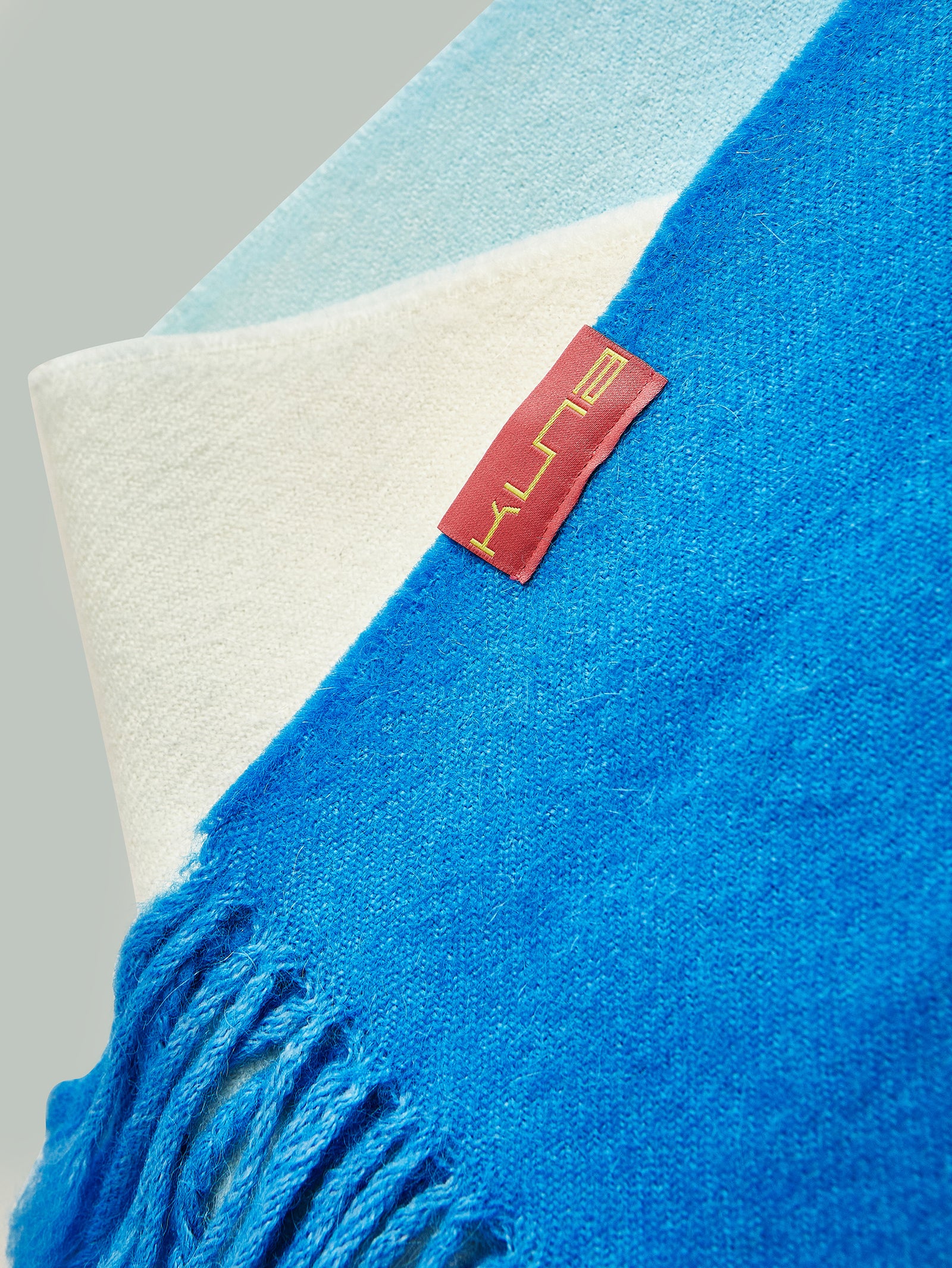 Yemi Baby Alpaca Scarf in Turquoise Color