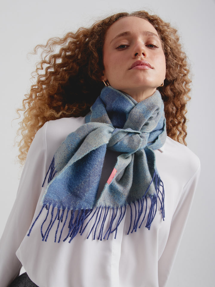 Chalina Chapel De Baby Alpaca Color Azul