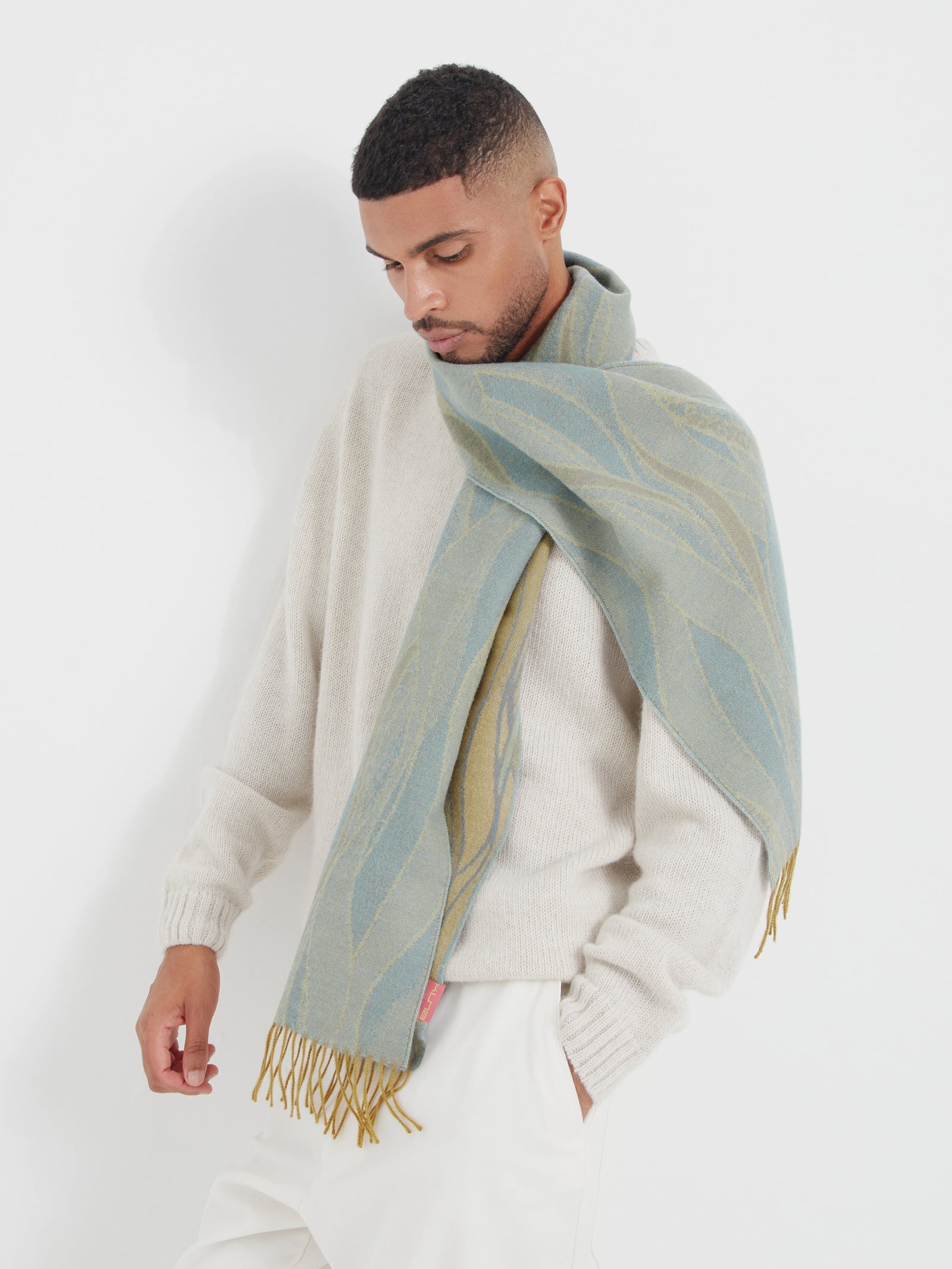 Yellow Baby Alpaca Charango Scarf