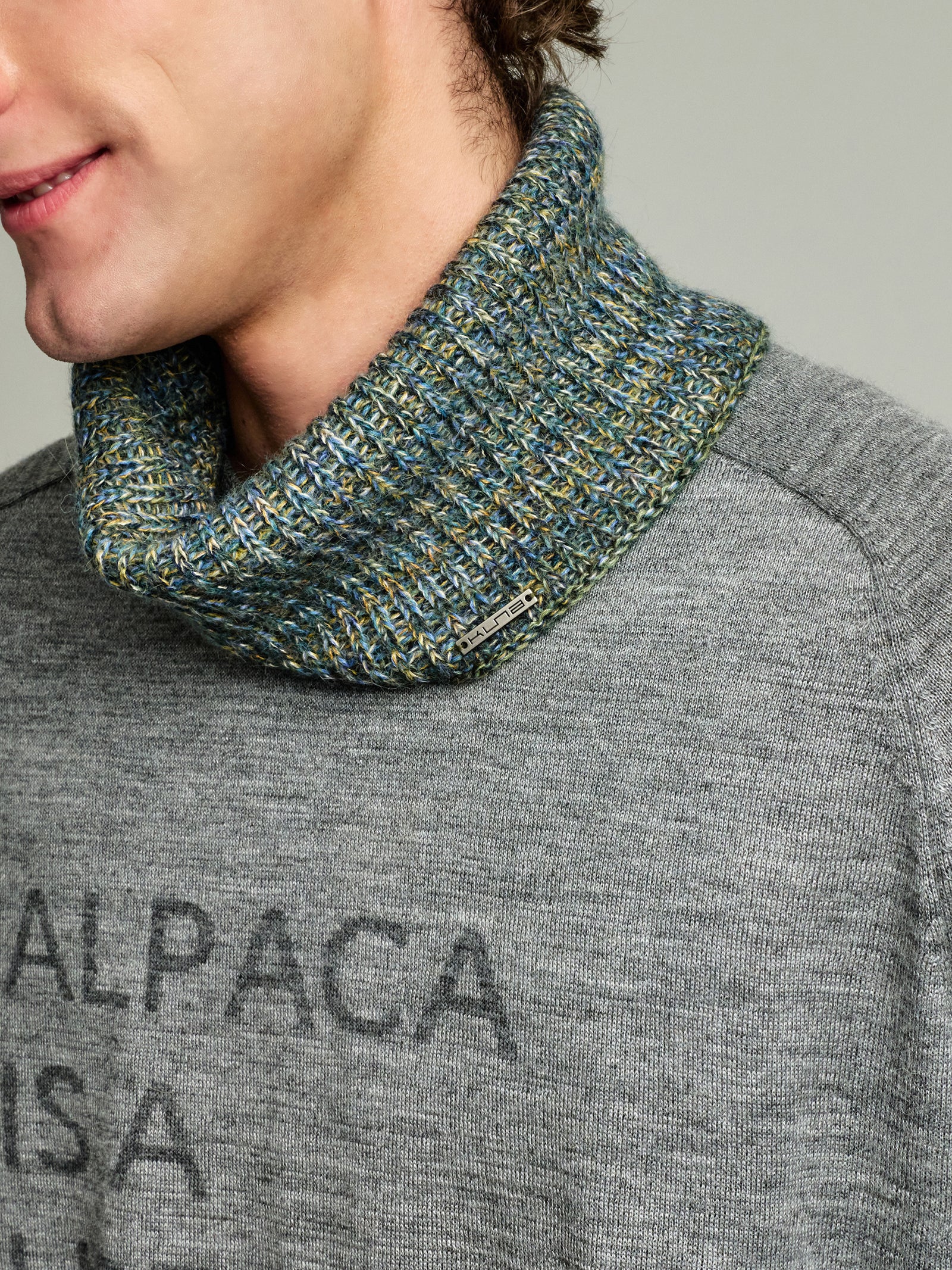 Chalina Ubicate Neck De Baby Alpaca Color Turquesa