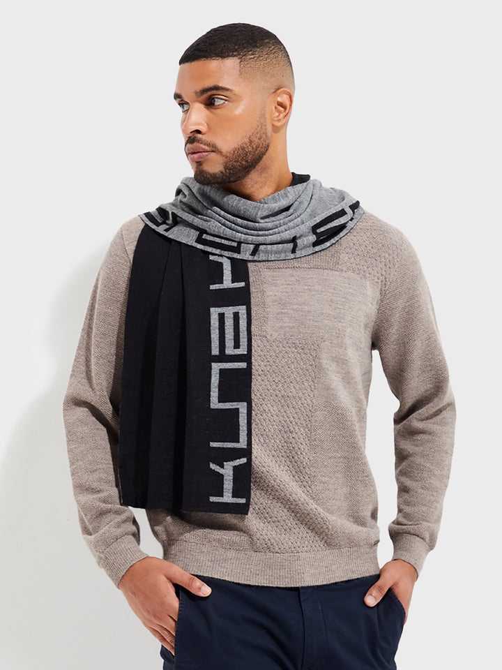 Black Baby Alpaca Yunga Scarf