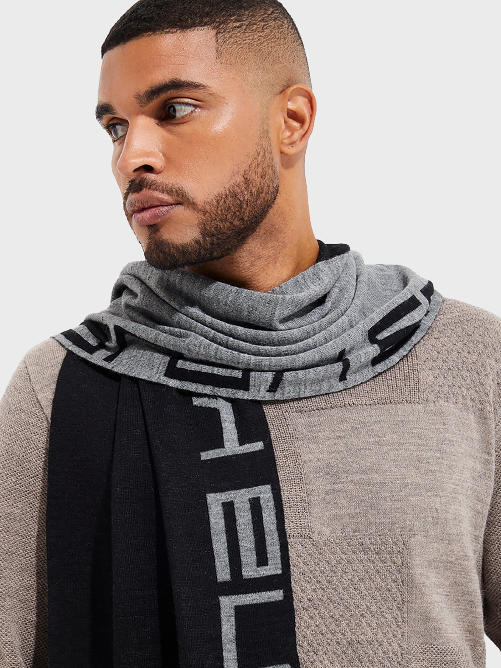 Black Baby Alpaca Yunga Scarf