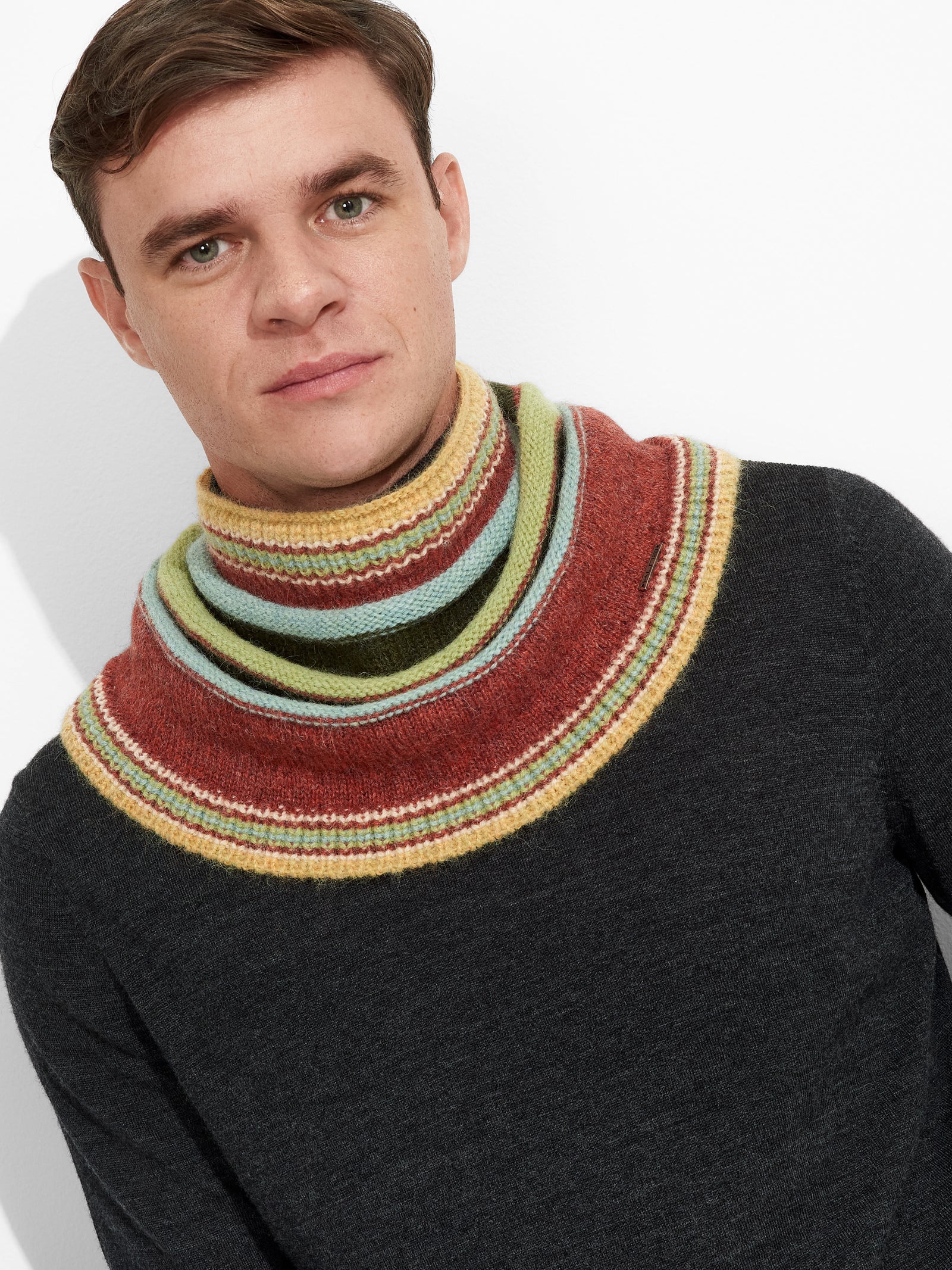 Red Baby Alpaca Zanni Shawl