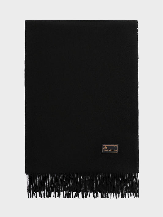 Basel Vicuña Scarf in Black