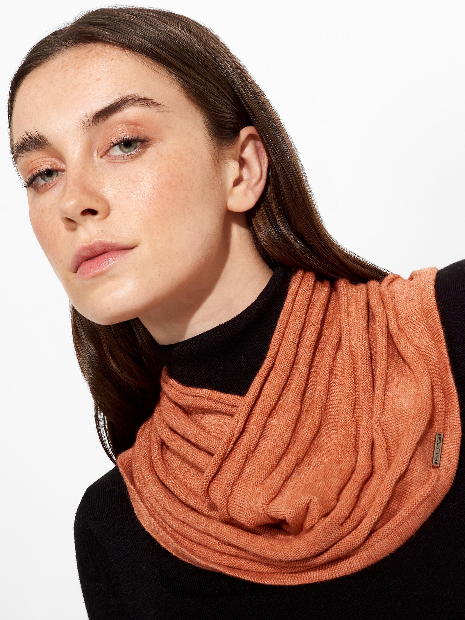 Orange Cotton Scarf
