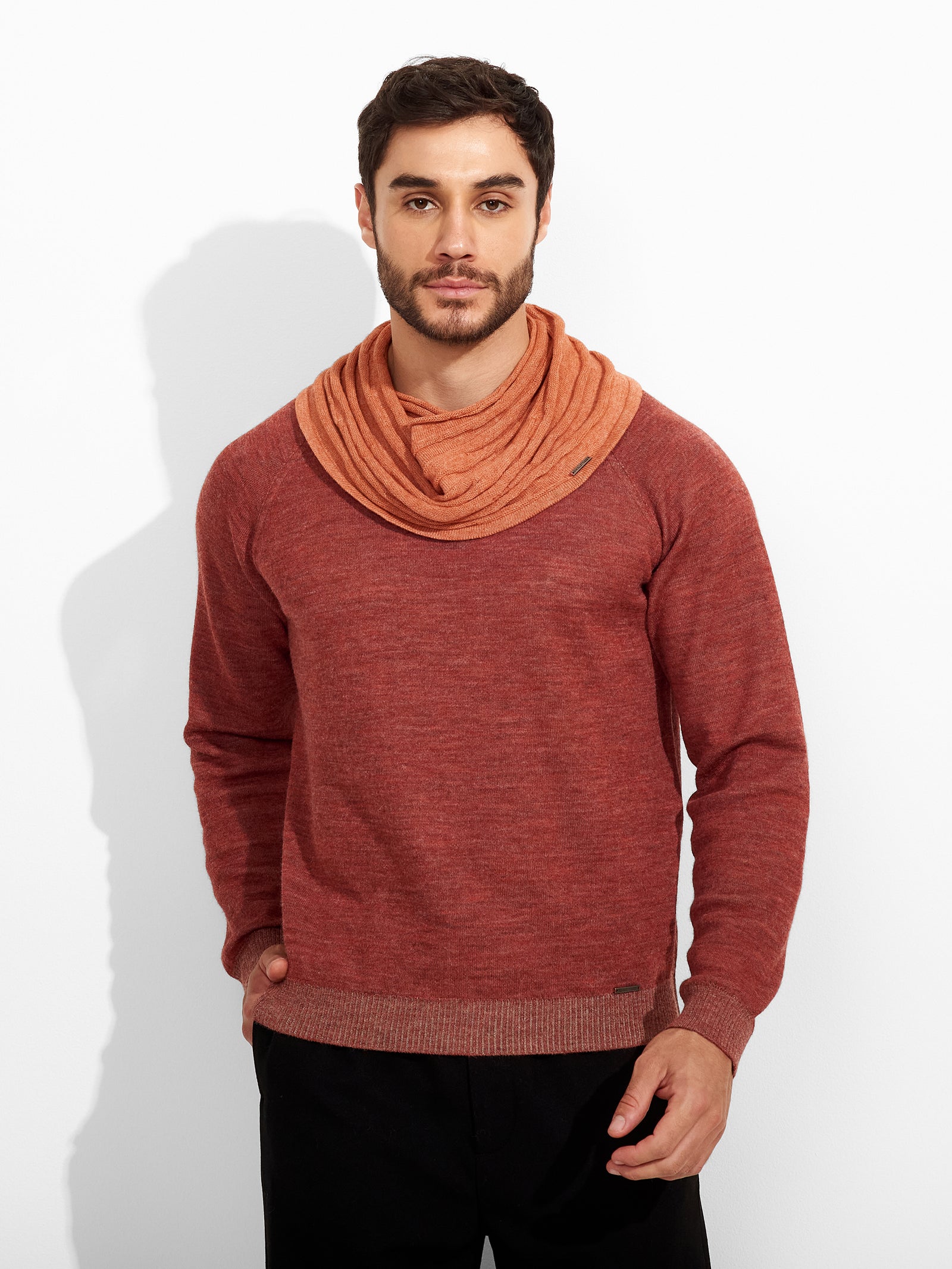 Orange Cotton Scarf