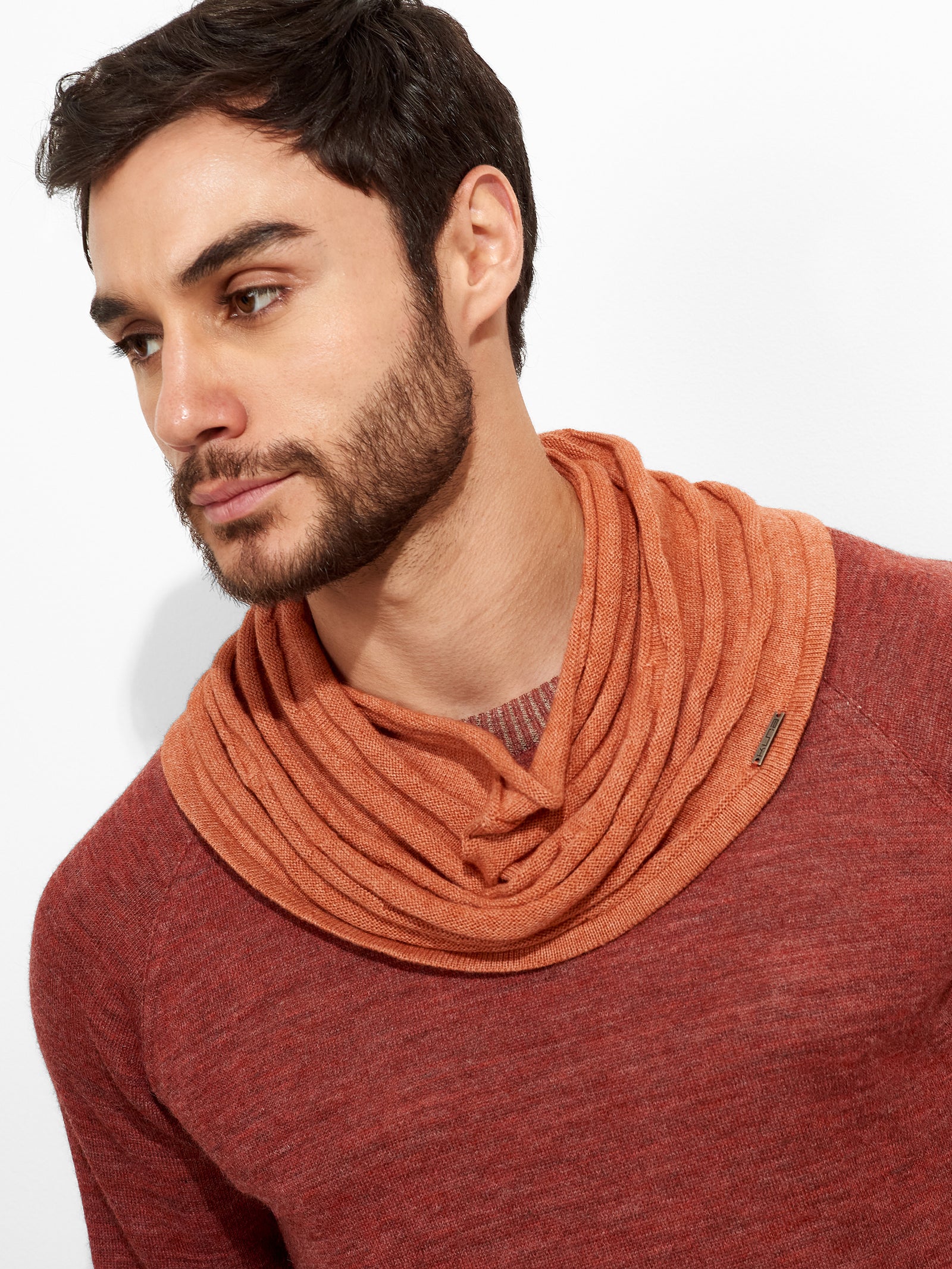 Orange Cotton Scarf