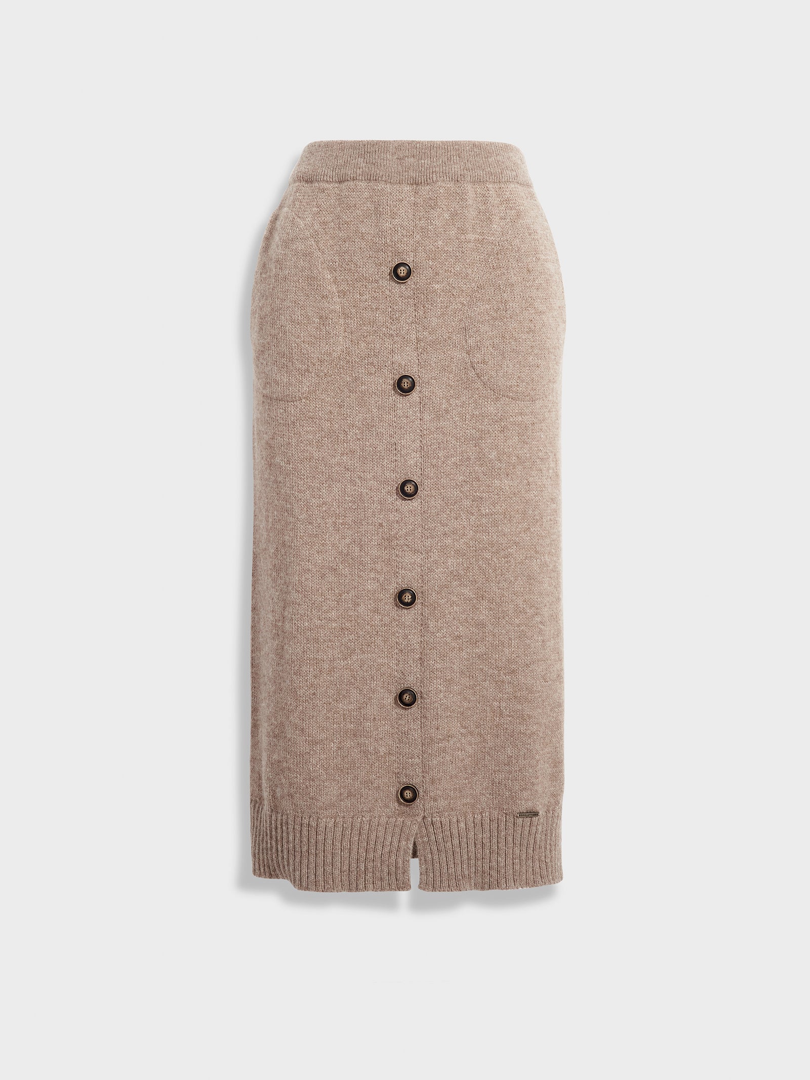 Falda Zita De Baby Alpaca Color Marrón