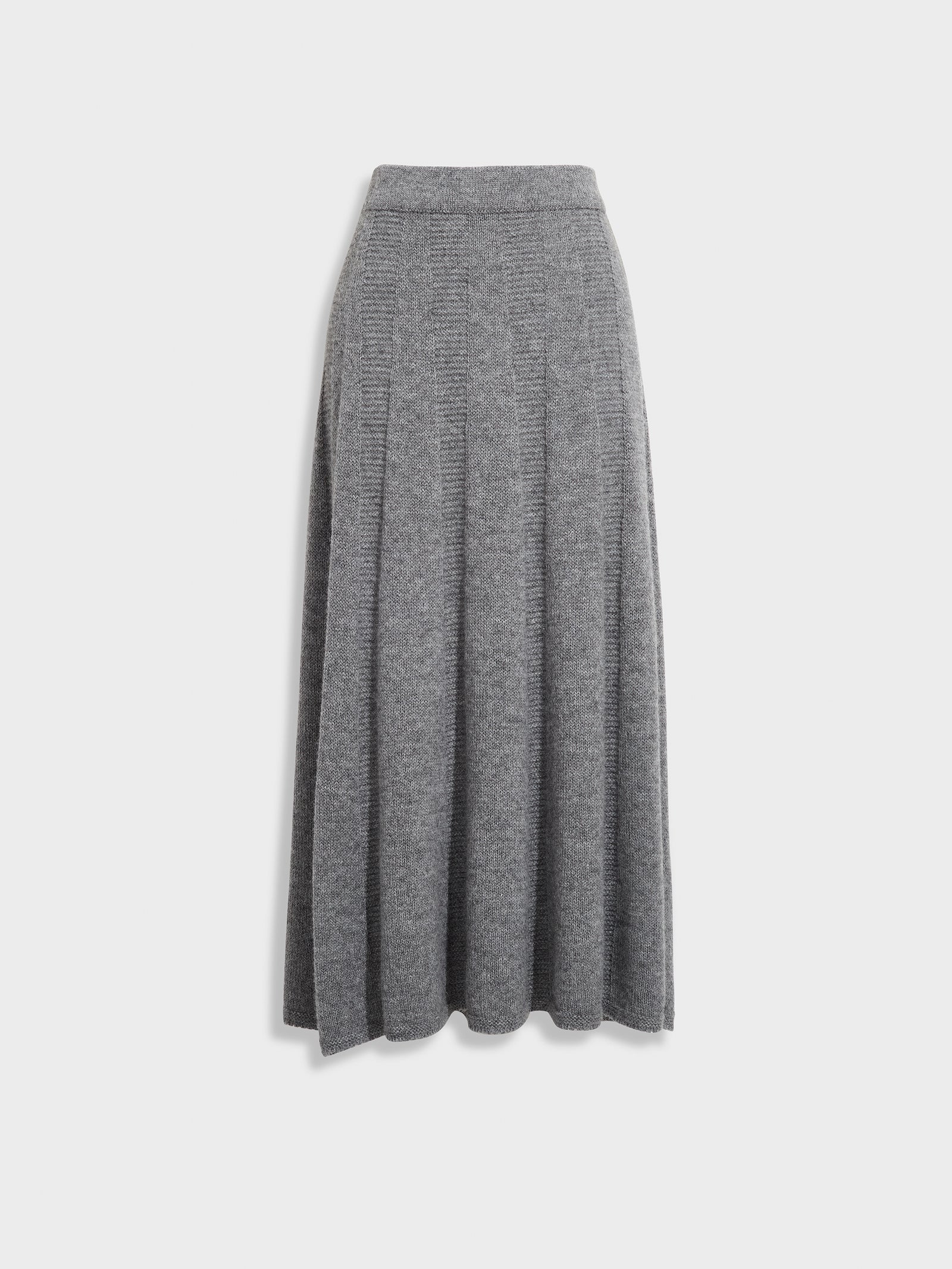 Falda Zibilla De Baby Alpaca Color Gris
