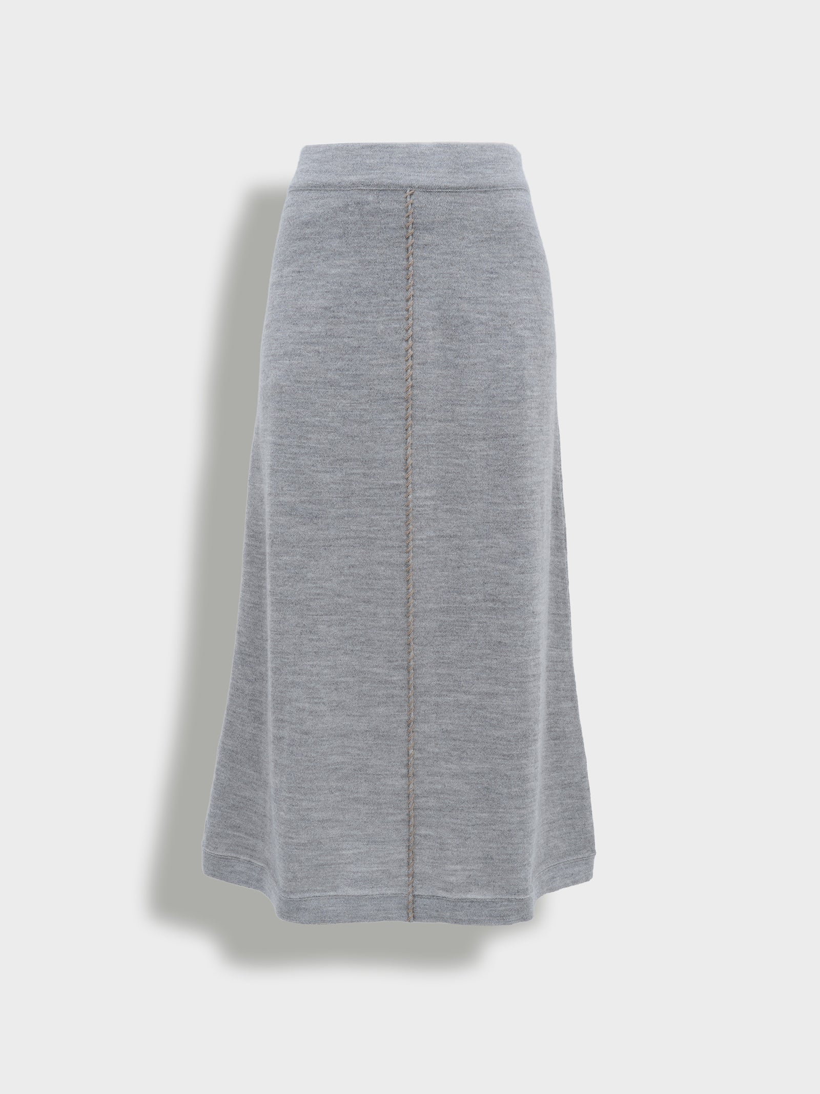Falda Brenda Skirt De Baby Alpaca Color Gris
