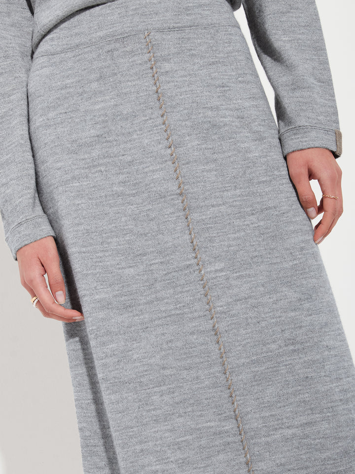 Brenda Baby Alpaca Grey Skirt