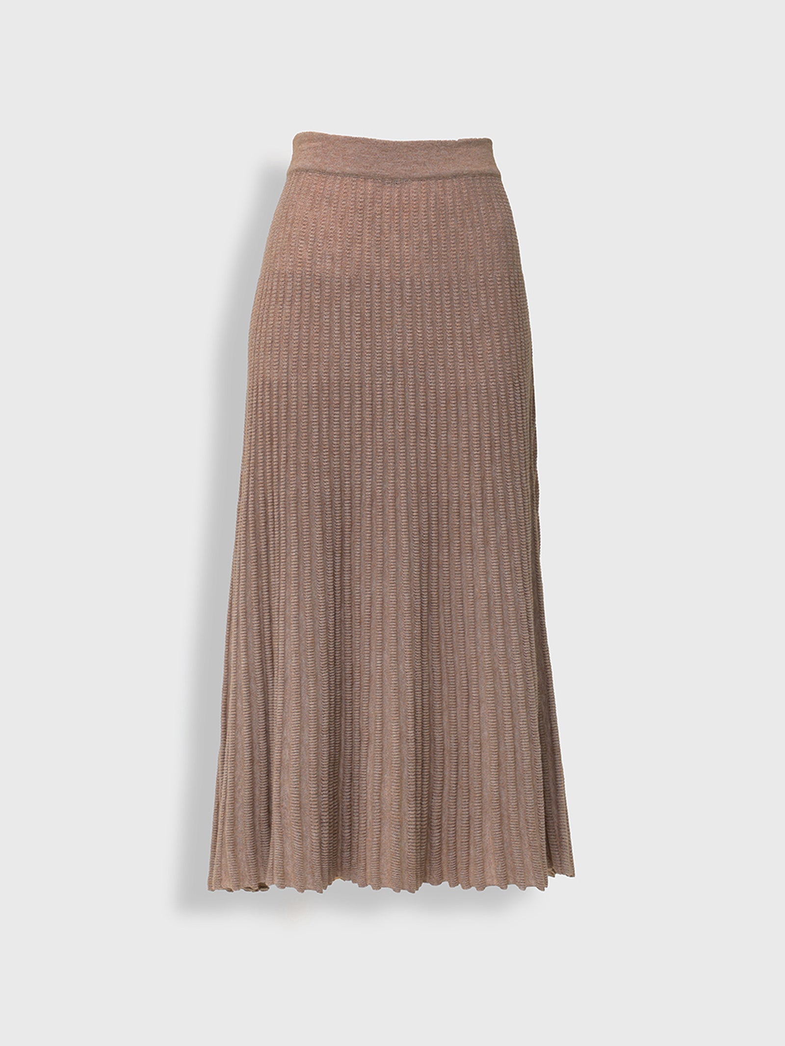 Falda Yucatan De Algodón Color Beige