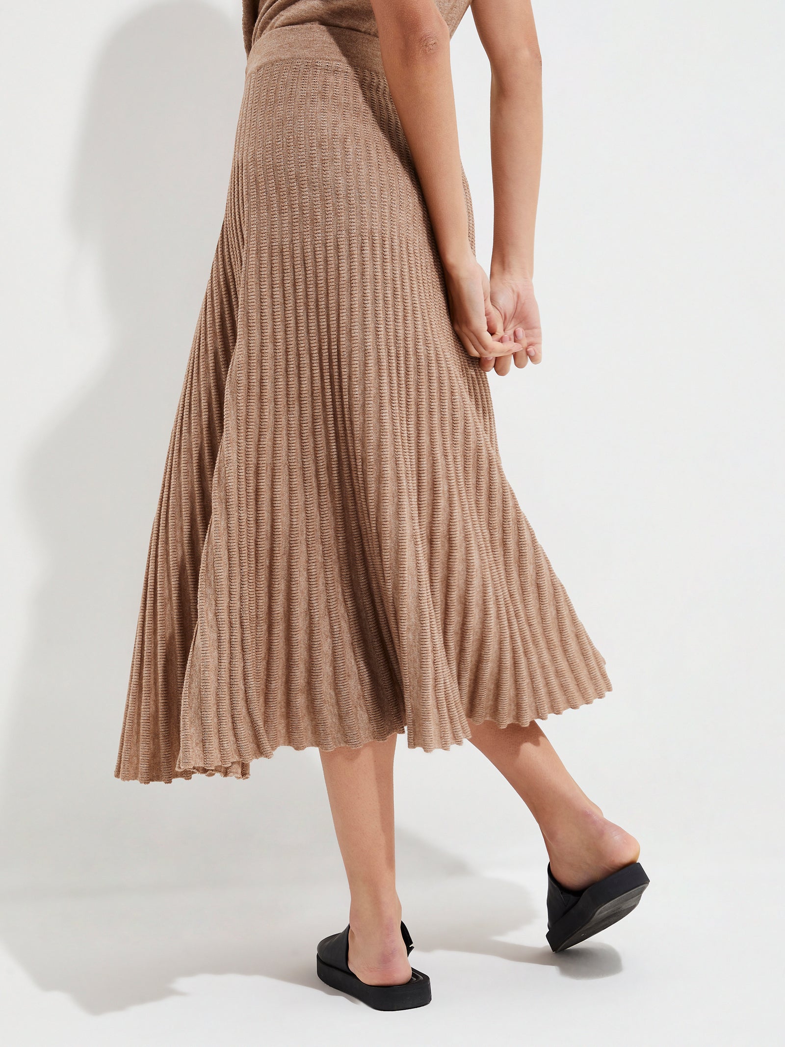 Falda Yucatan De Algodón Color Beige