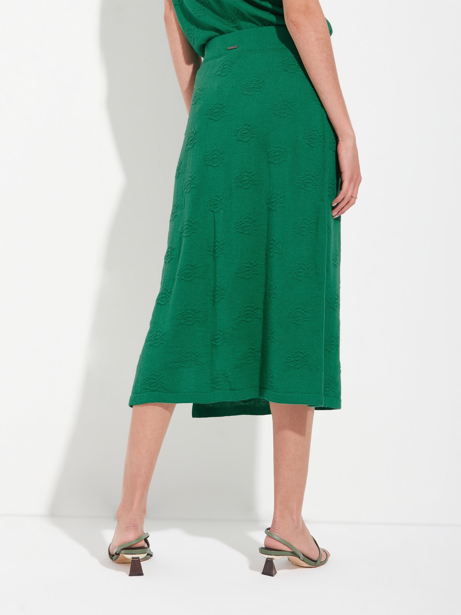 Falda Zabeth Skirt De Algodón Color Verde