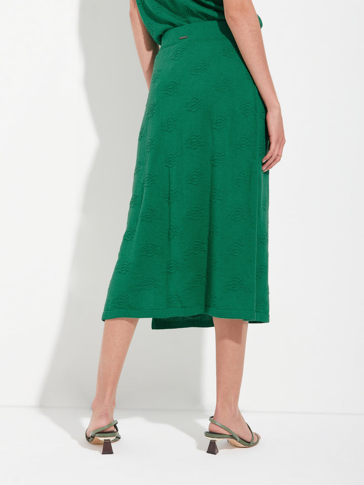 Zabeth Green Cotton Skirt