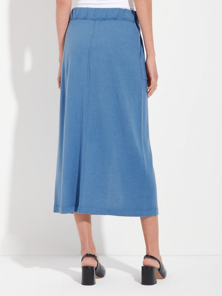 Blue Cotton Zandra Skirt