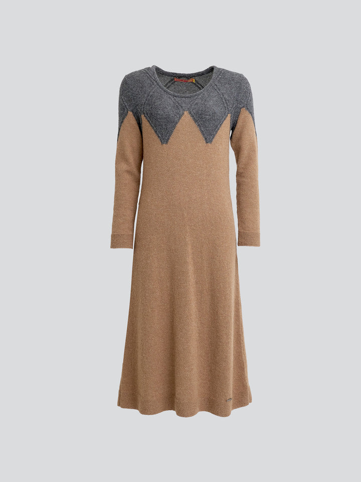 Vestido Yelissa De Baby Alpaca Color Camel