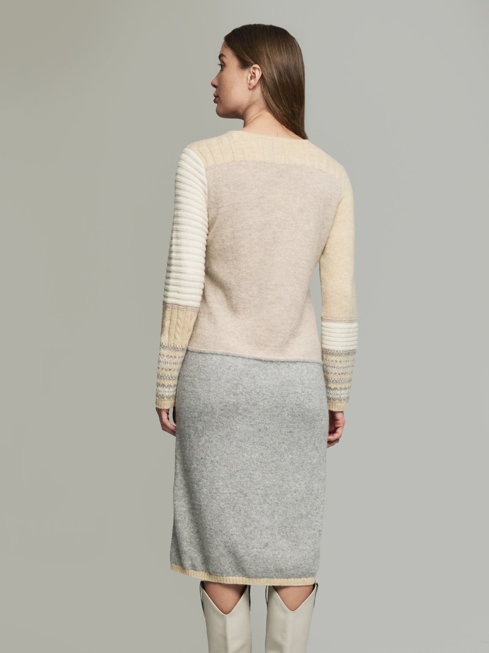 Ysadora Baby Alpaca Dress in Beige