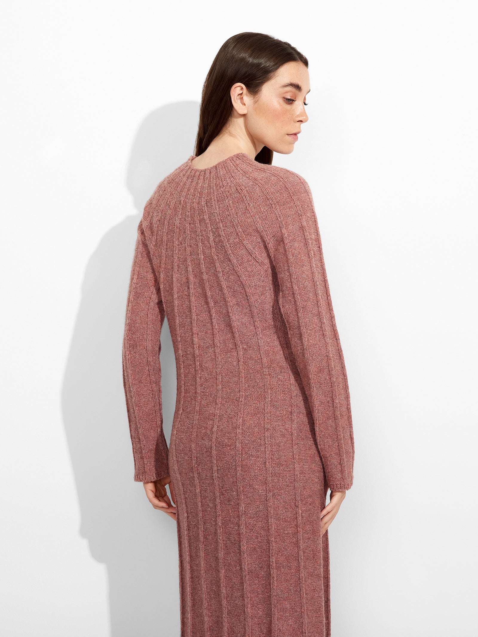 Pink Zephir Dress Baby Alpaca Color Pink