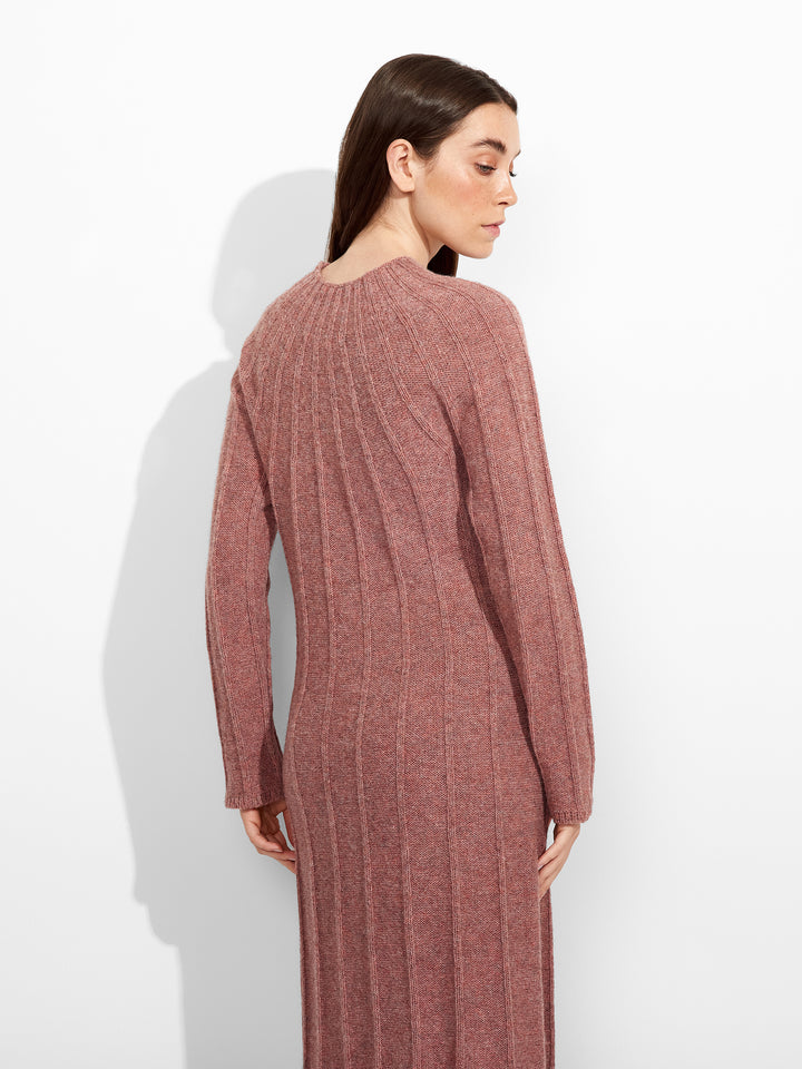 Vestido Zephir De Baby Alpaca Color Rosado