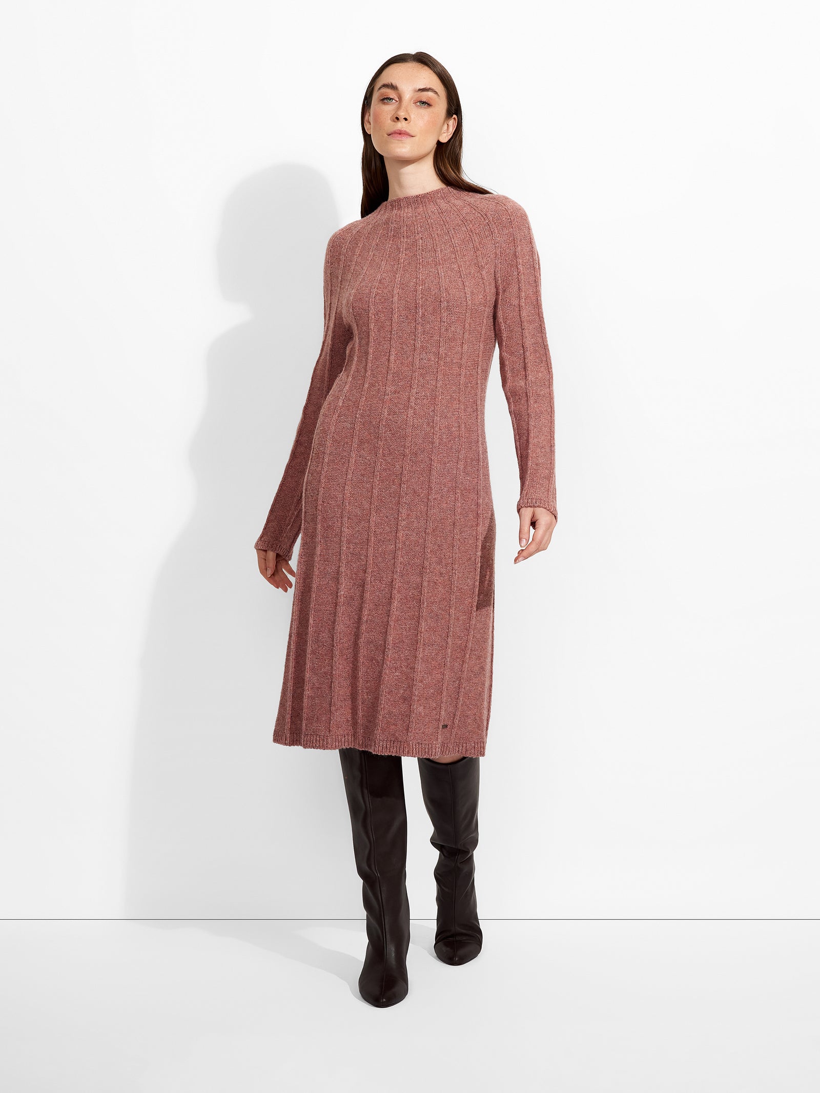 Pink Zephir Dress Baby Alpaca Color Pink