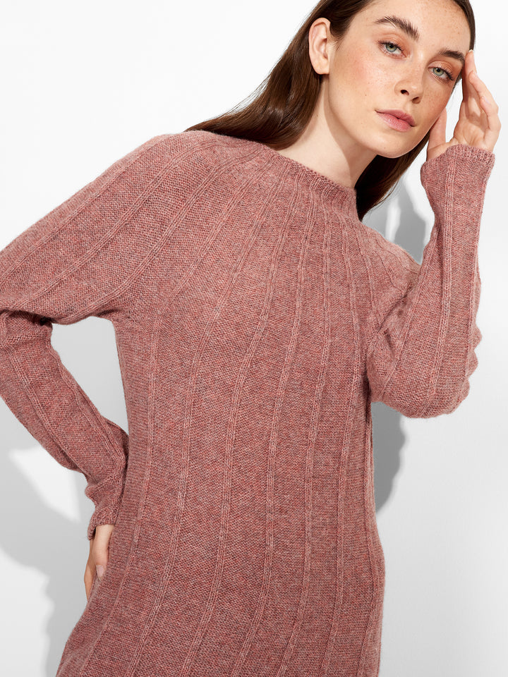 Vestido Zephir De Baby Alpaca Color Rosado