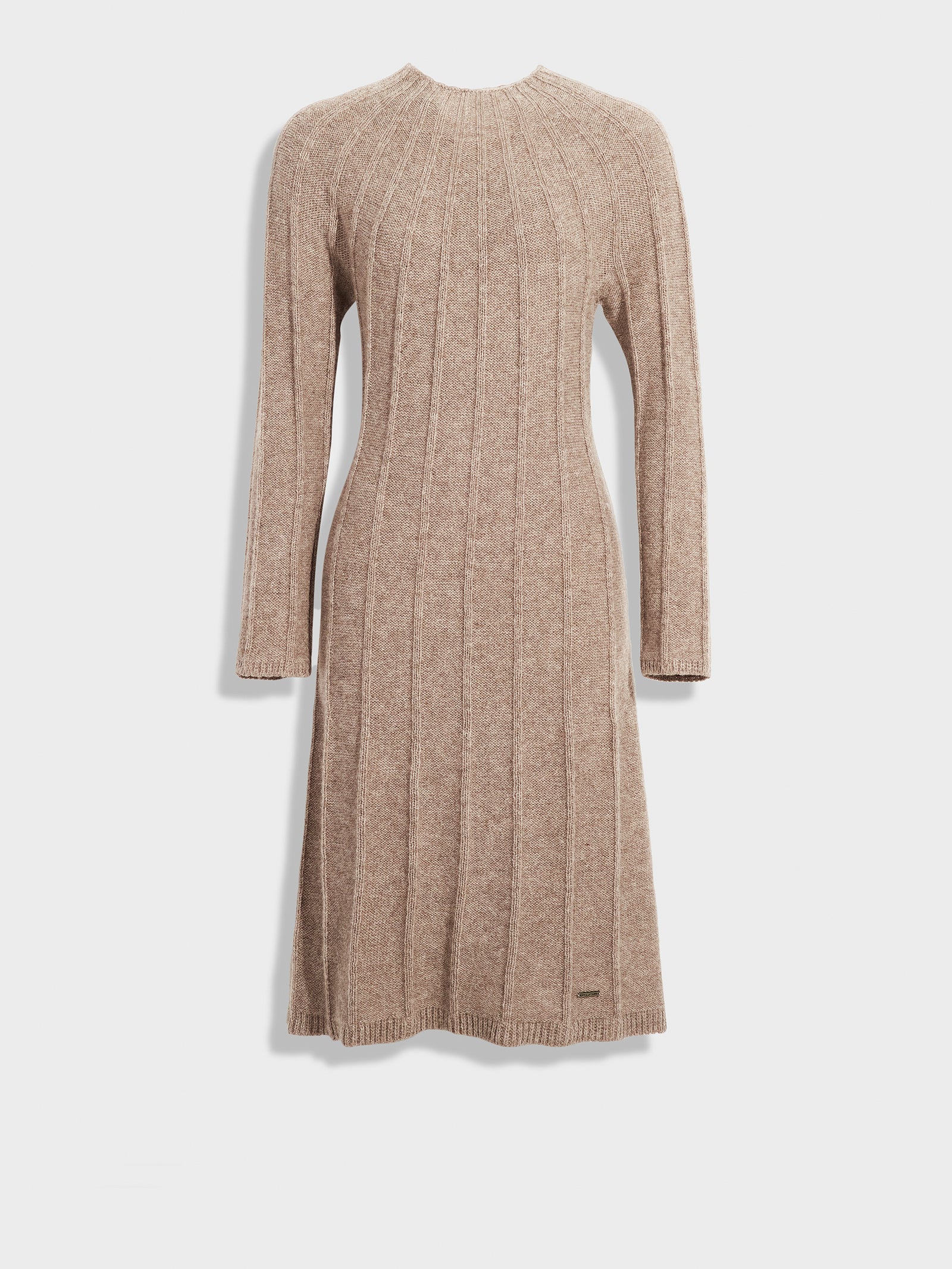 Vestido Zephir De Baby Alpaca Color Marrón