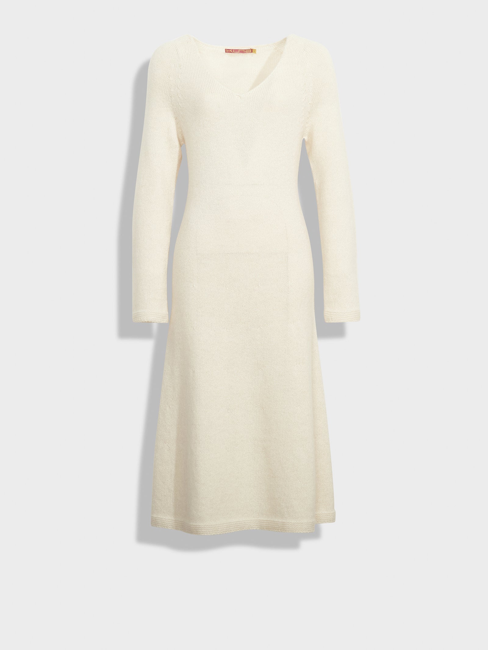 Vestido Zafina De Baby Alpaca Color Ecru