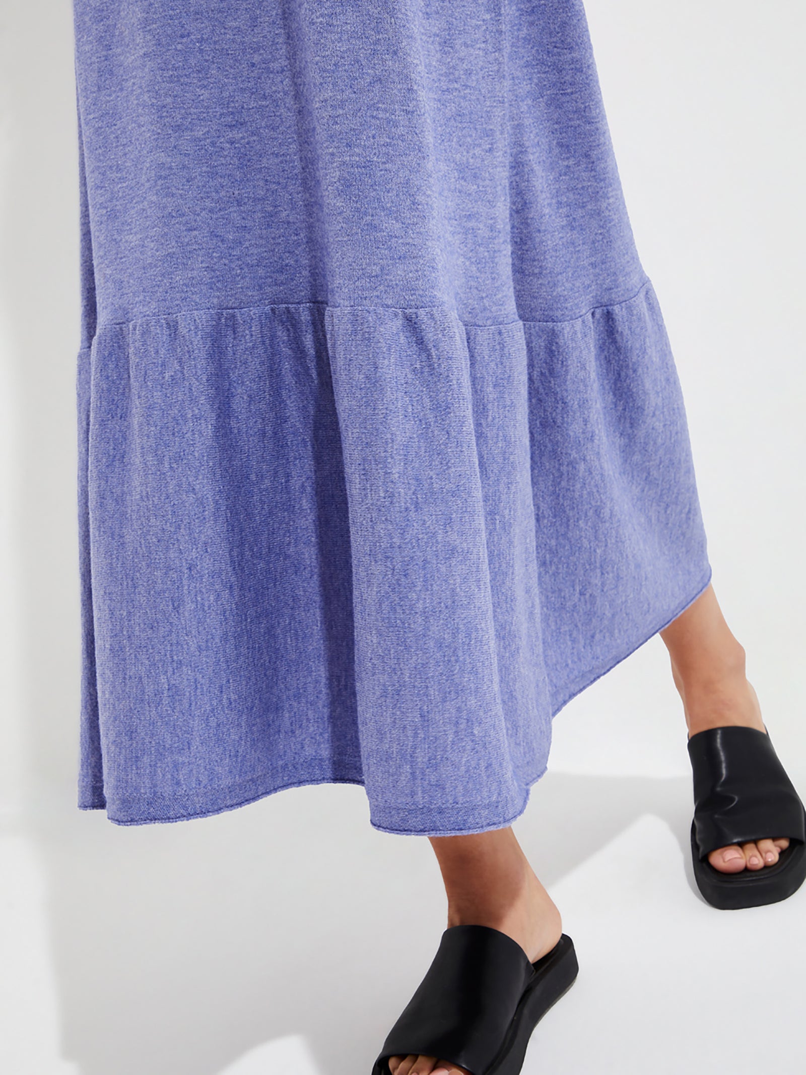 Yingyang Cotton Dress Blue Color