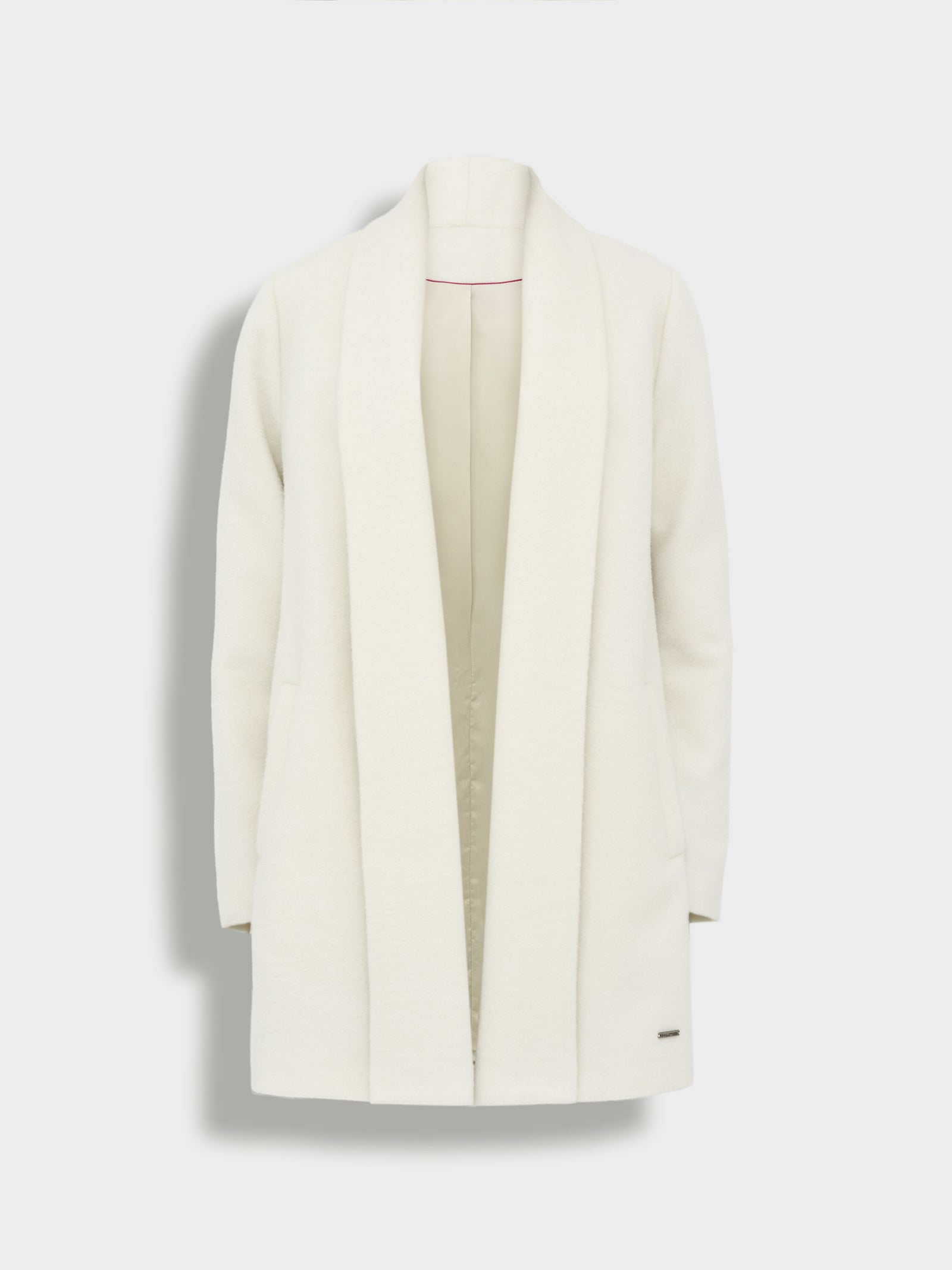 ABRIGO SHORT SWING DE BABY ALPACA COLOR ECRU