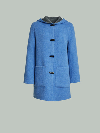 Abrigo Alaia De Baby Alpaca Color Azul