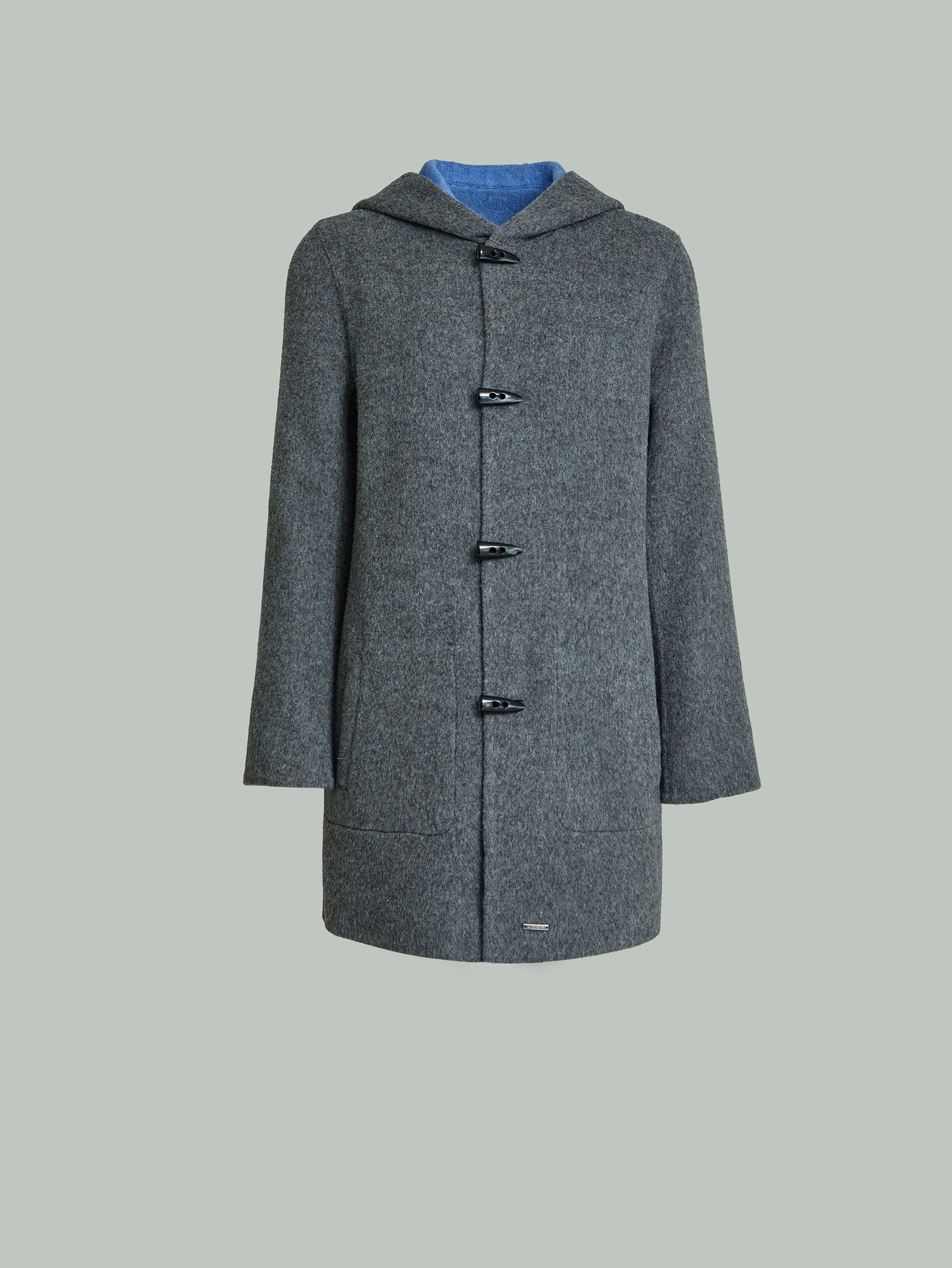Alaia Coat in Baby Alpaca Color Blue