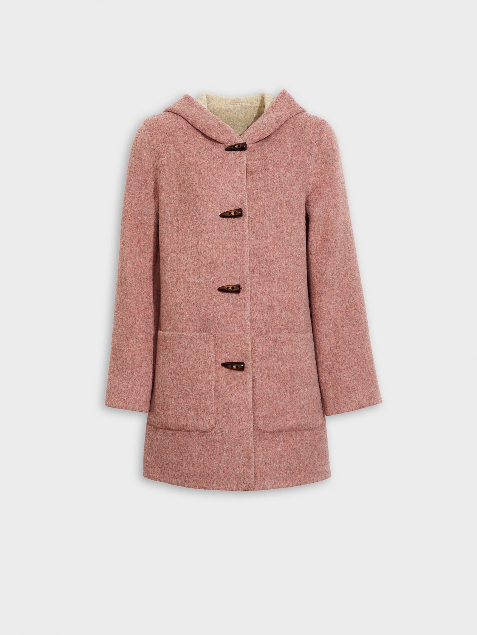 Alaia Pink Baby Alpaca Coat