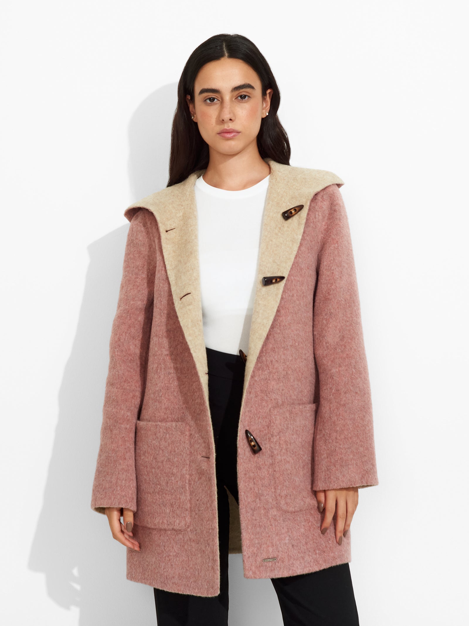 Alaia Pink Baby Alpaca Coat