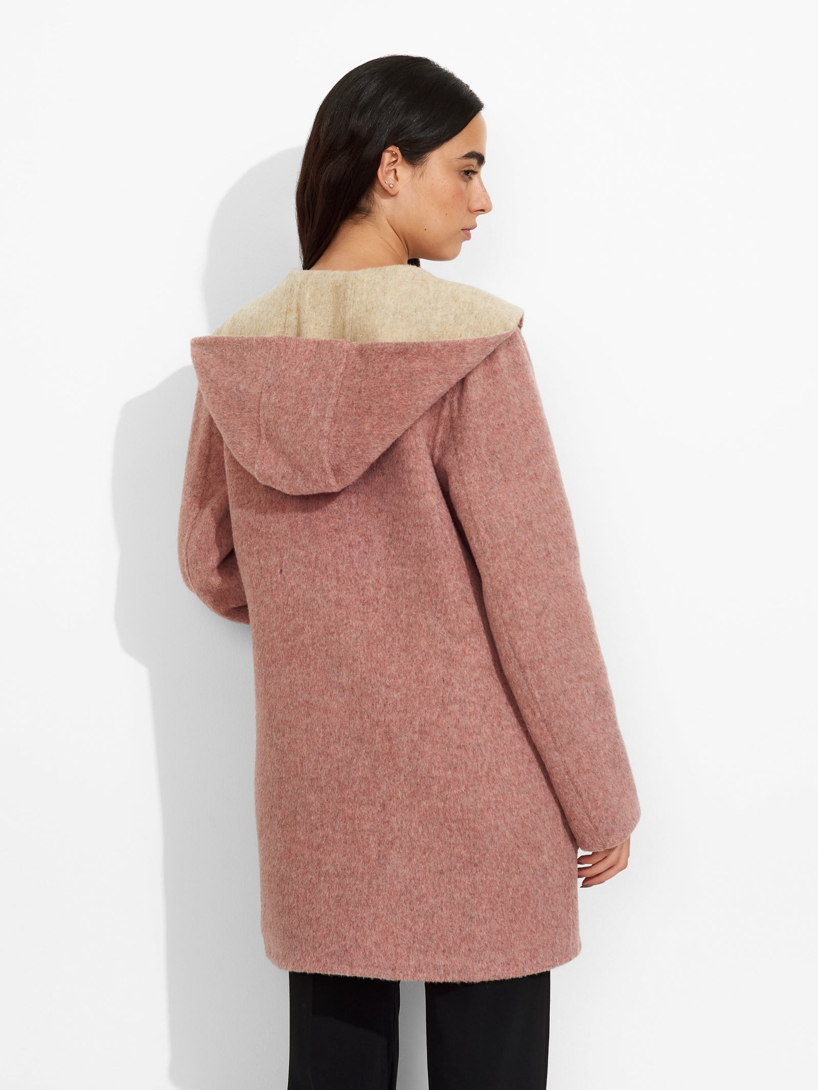 Alaia Pink Baby Alpaca Coat